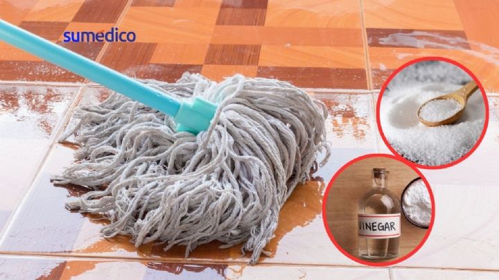 ¿Qué pasa al limpiar los pisos con sal y vinagre?