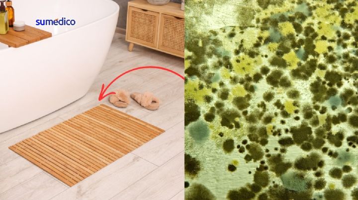 Truco para quitar la costra de moho en tapetes del baño