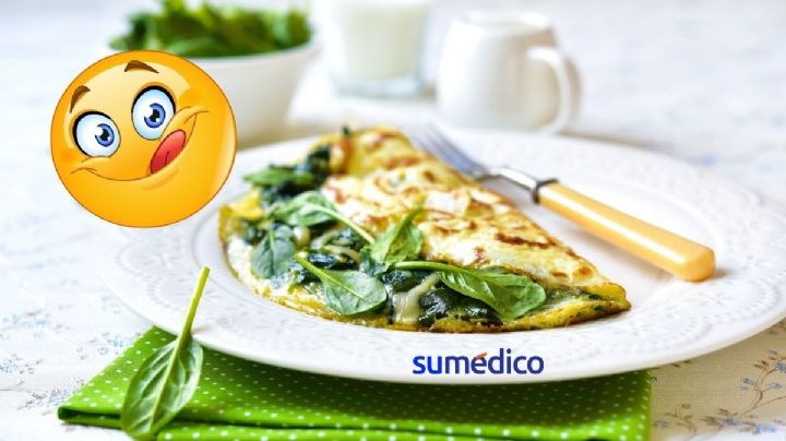 Beneficios de desayunar omelette de espinacas