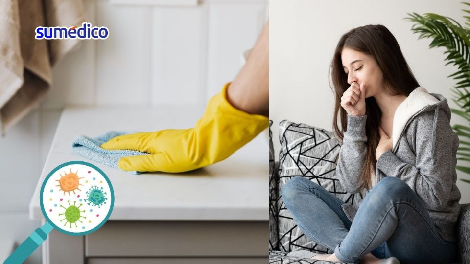 Tu hogar puede quedar impregnado de microorganismos después de una enfermedad.
