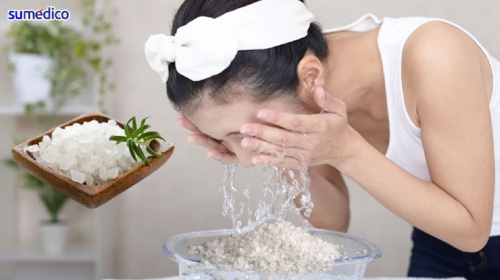 ¿Para qué sirve lavarse la cara con agua y sal?