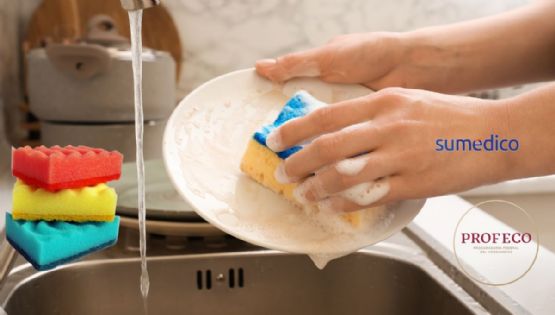 ¿Cuál es la mejor esponja para lavar los platos? Esto dice la Profeco
