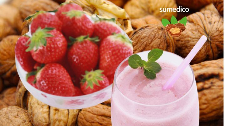 ¿Para qué sirve tomar licuado de fresa con nuez diario?
