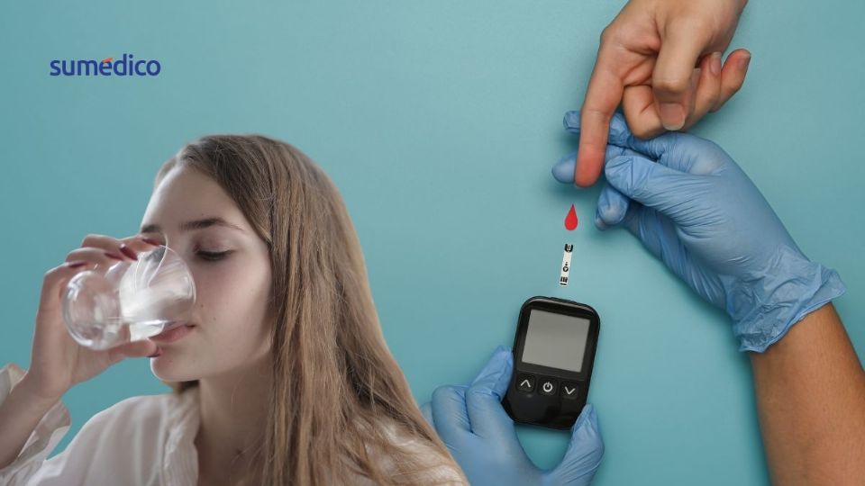 Si tienes diabetes o prediabetes, asegúrate de tomar suficiente agua.