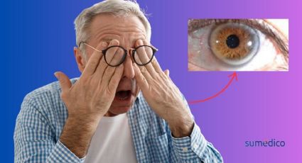 Qué significa una mancha gris en los ojos de adultos mayores