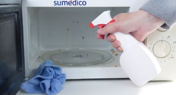 ¿Cómo limpiar de manera eficiente el microondas?
