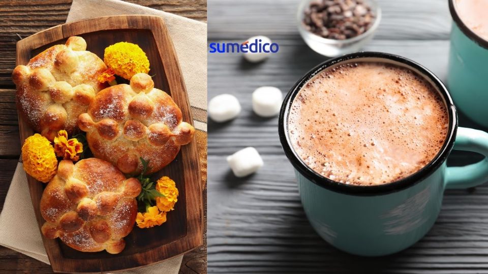 La bebida con que acompañas tu pan de muerto puede aumentar significativamente las calorías que consumes.