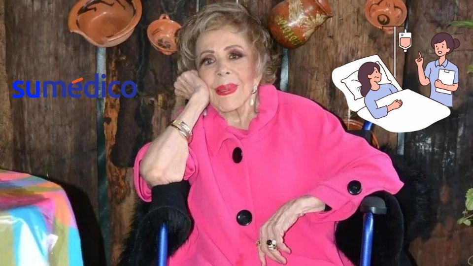 Silvia Pinal de 92 años de edad se encuentra hospitalizada