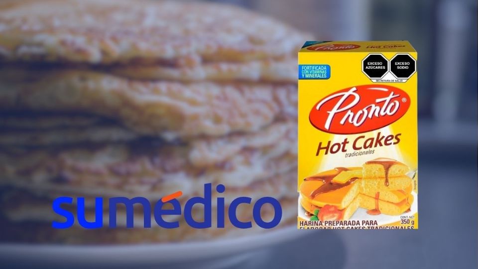 Cada 2 hot cakes de esta harina, aportarían un total de 326 calorías, de las cuales un 33% es producto de azúcares añadidos.