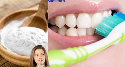 ¿Qué pasa al lavarse los dientes con bicarbonato?