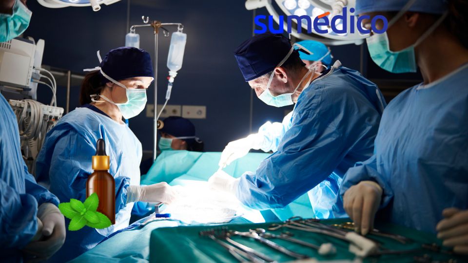 El aceite de menta puede ayudar a las personas que se recuperan de una operación.