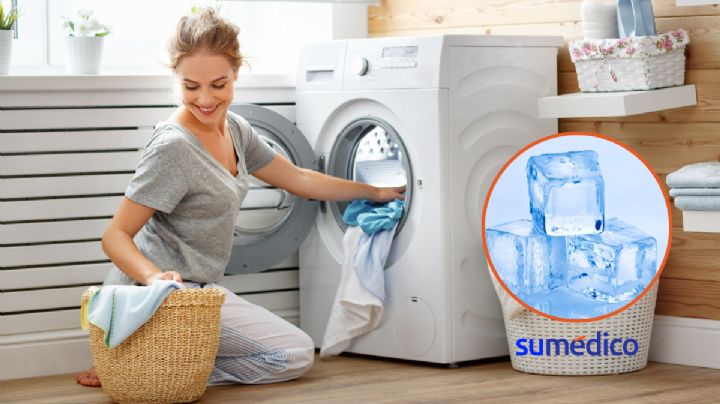 Conoce el truco del hielo dentro de la lavadora para quitar las arrugas de la ropa
