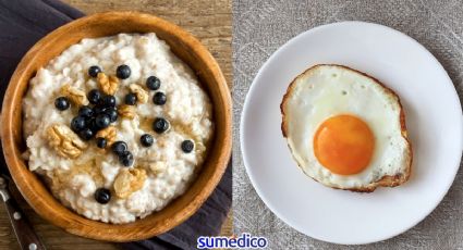 ¿Qué es mejor desayunar, avena o huevo?