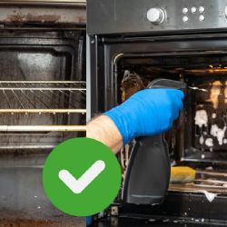 Ni sosa ni desengrasante: El método que SÍ funciona para limpiar un horno muy sucio
