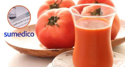 El jugo de tomate podría ser un aliado para tratar la fiebre tifoidea