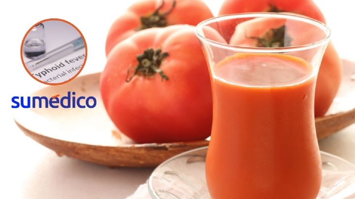 El jugo de tomate podría ser un aliado para tratar la fiebre tifoidea