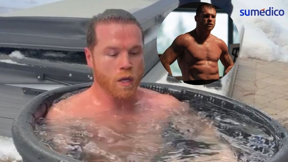 Canelo Álvarez inicia su día realizando baños de contraste