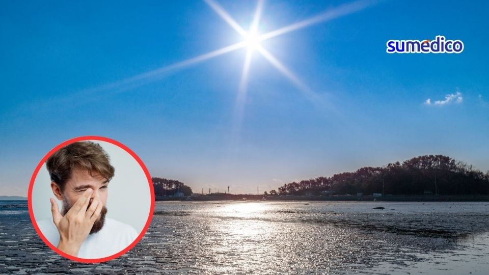 Ir a la playa y exponerser abruptamente al reflejo del sol en el mar puede dañar la vista.