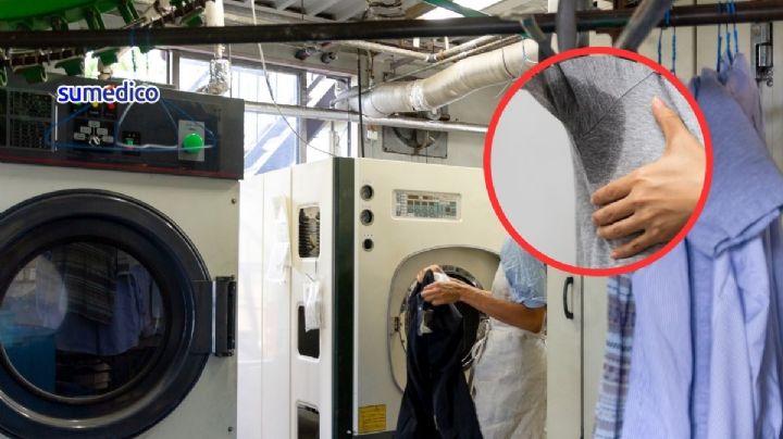 El truco de las tintorerías para quitar manchas de sudor de la ropa