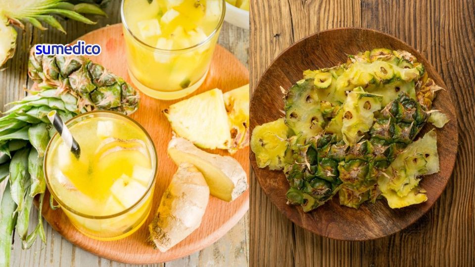 Conoce los beneficios de la infusión de cáscara de piña con jengibre y canela