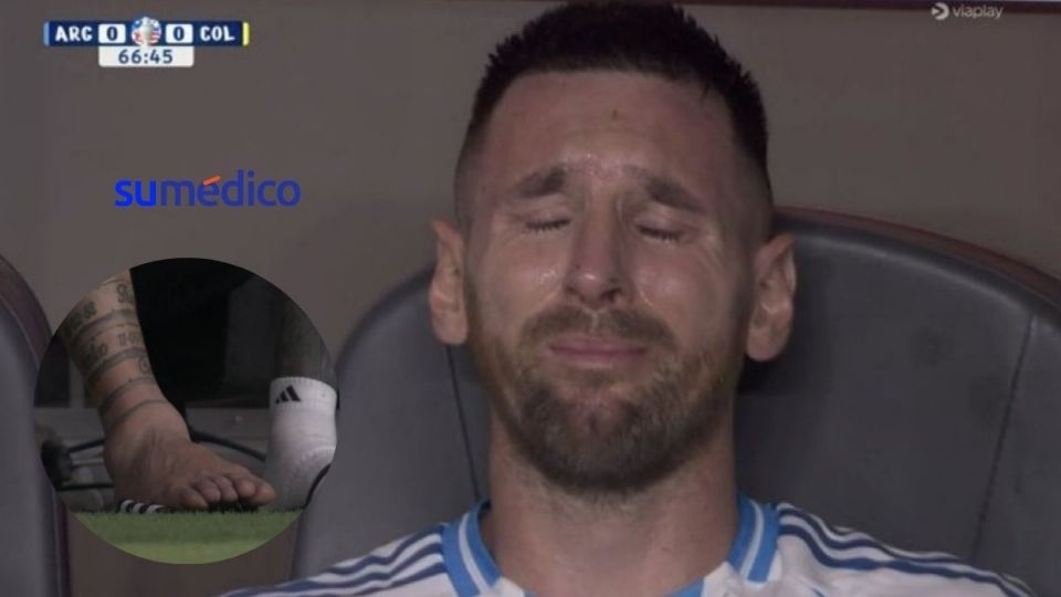 Messi lloró luego de salir de cambio por una impactante lesión