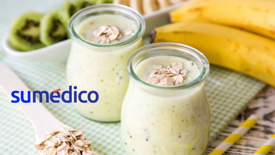 Por estas razones, toma el licuado de plátano con avena.