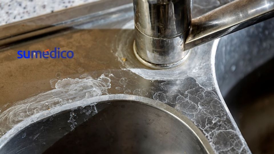Descubre cómo eliminar las manchas de cal del fregadero