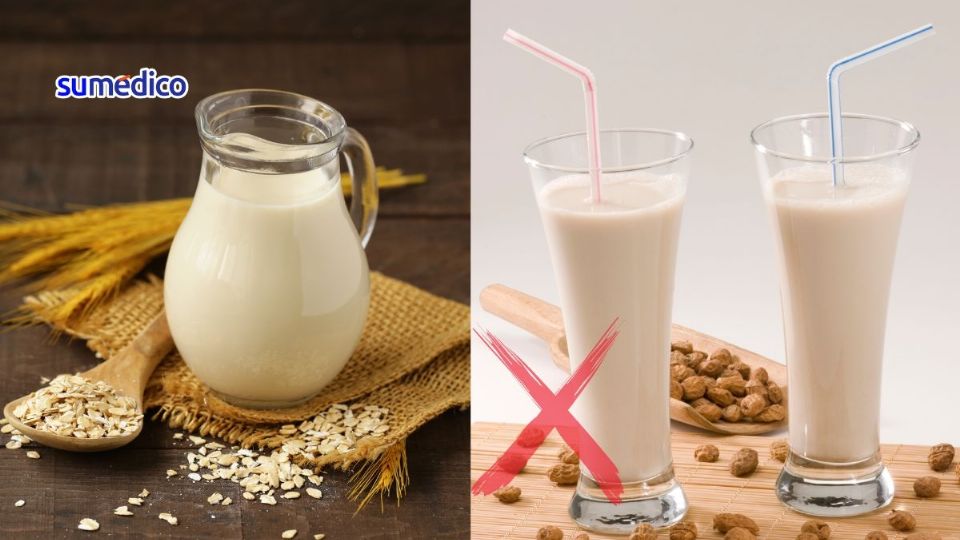 Las bebidas vegetales como la de coco, soya o avena suelen ser más caras que la leche.