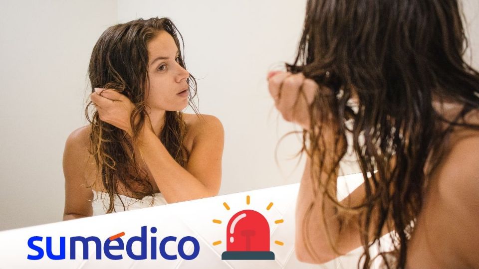 Los riesgos detrás de dormir con el cabello mojado.