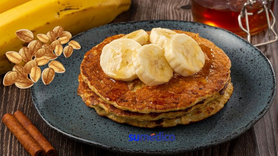 Los hot cakes de avena son muy ricos y buenos para tu salud