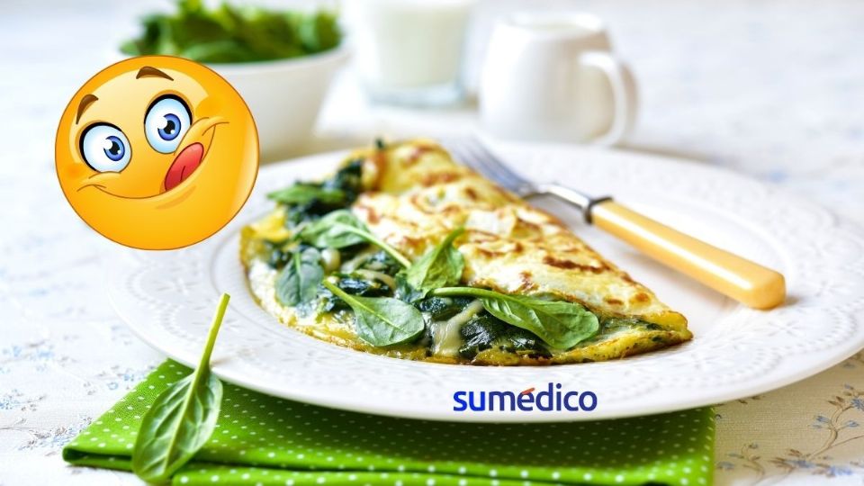 El omelette de espinacas aporta diferentes beneficios para la salud