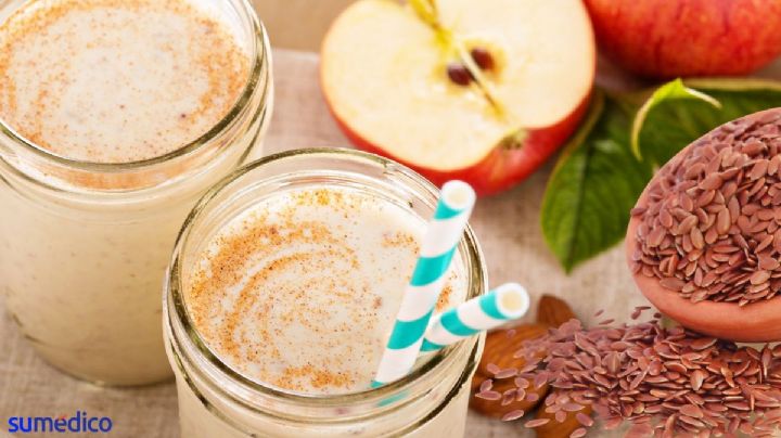 ¿Para qué sirve tomar licuado de manzana con linaza diario?