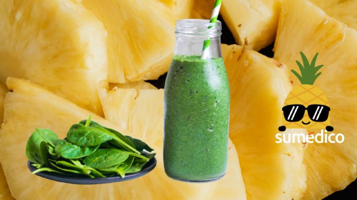 ¿Para qué sirve tomar licuado de piña con espinaca diario?
