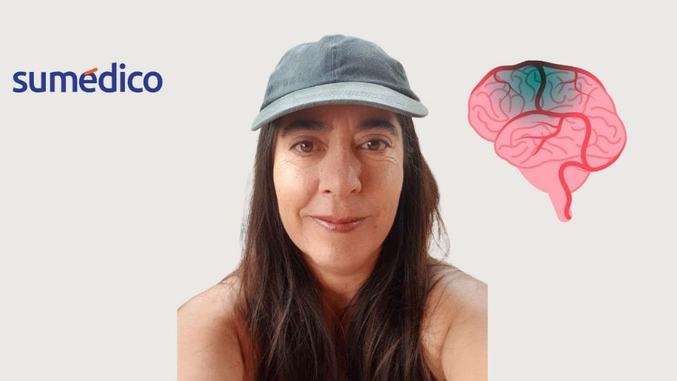 Marcela sufrió una trombosis cerebral un día después de su cumpleaños 50