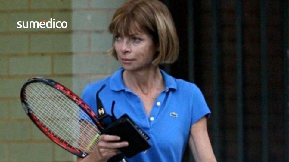 Desde joven Anna Wintour practica tenis